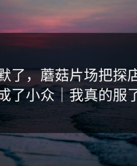 看完沉默了，蘑菇片场把探店记录拍成了小众｜我真的服了