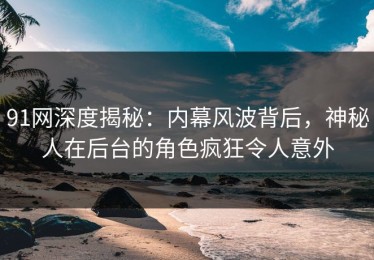 91网深度揭秘：内幕风波背后，神秘人在后台的角色疯狂令人意外